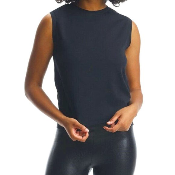 Commando Essential Cotton Muscle Tee, Black - TEE101 - Picture 1 of 2